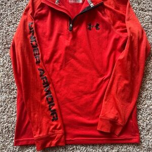 Under Armour Scarlet Quarter-Zip Top